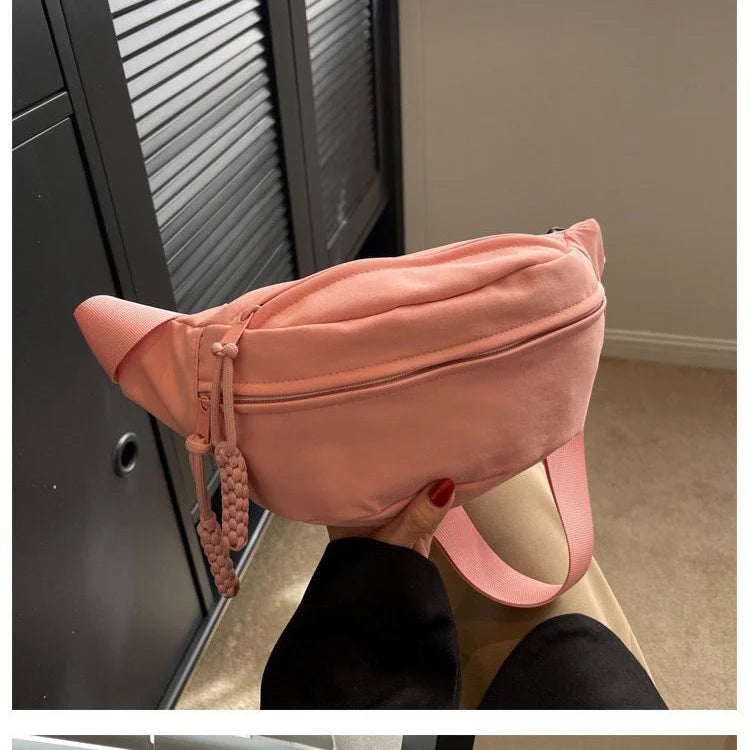 Large Capacity Women's Nylon Fanny Pack | Stylish Waist Bag