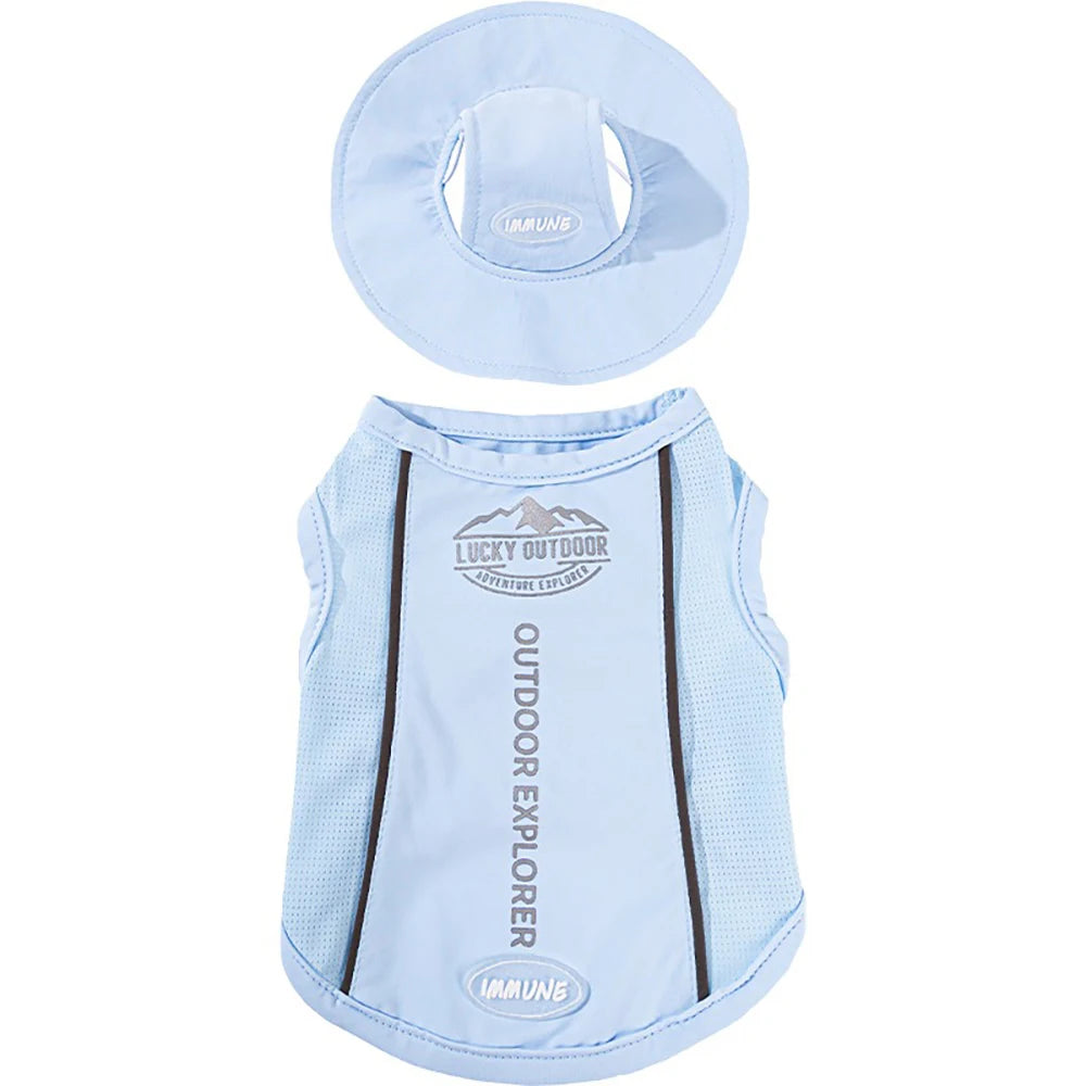 Lightweight Summer Cooling Vest for Dogs and Cats | Breathable Mesh Shirt
