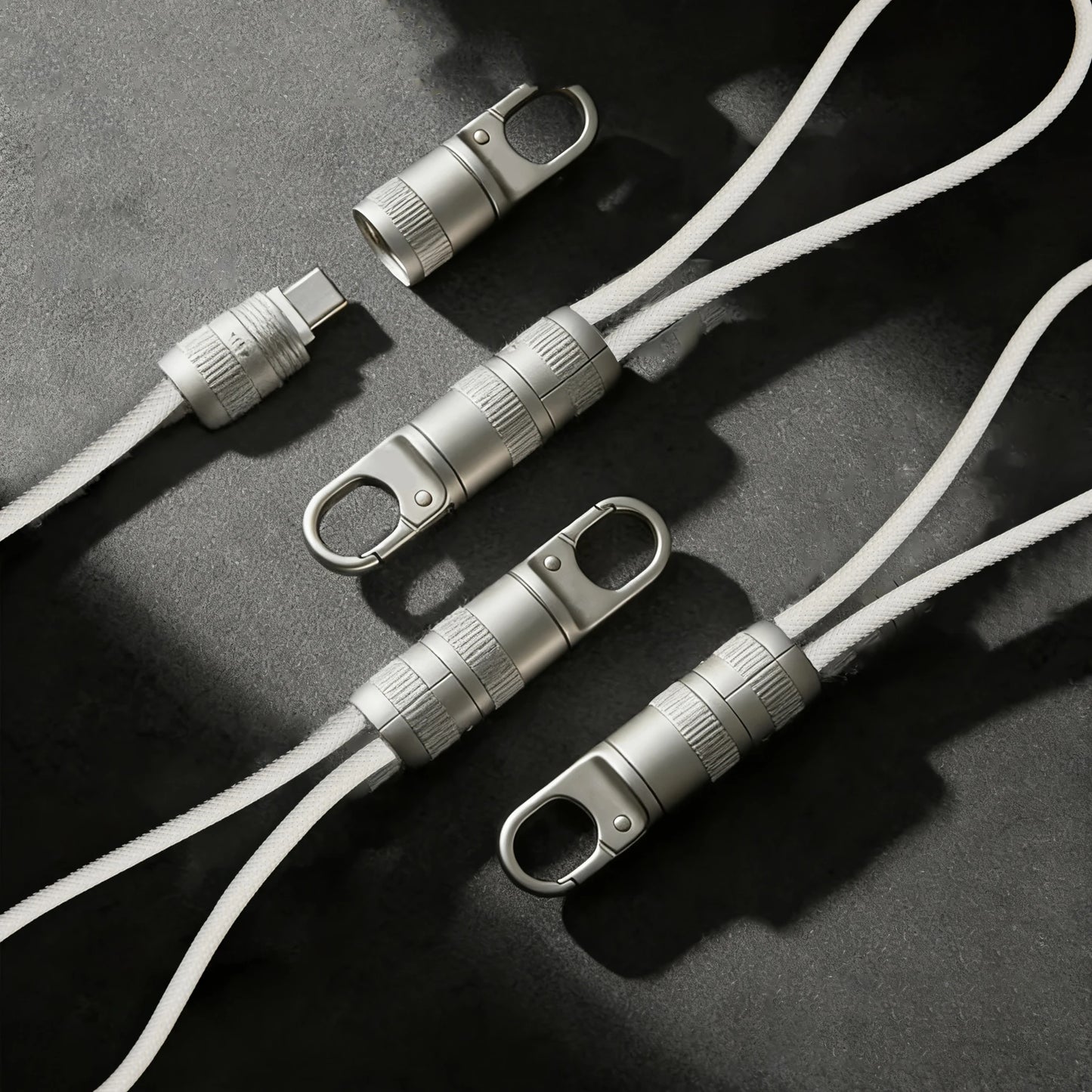 60W Mobile Fast Charging Cable | Type-C Keychain Anti-Loss Design