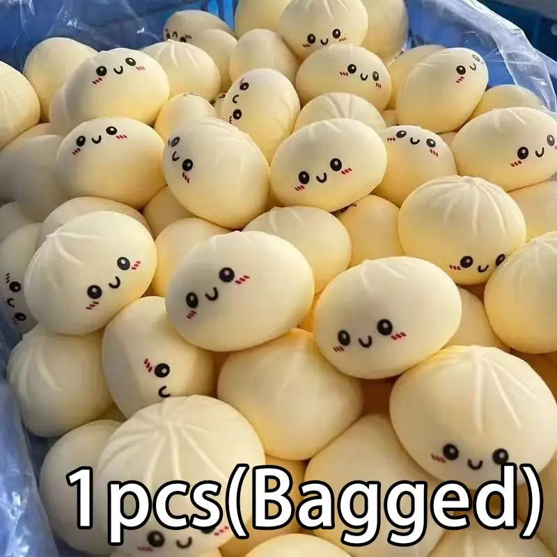 Giant Dumpling Toys Anxiety Relief Fidget Toy Simulation Food Steamed Stuffed Bun Soft Squeeze Decompression Dough Toy