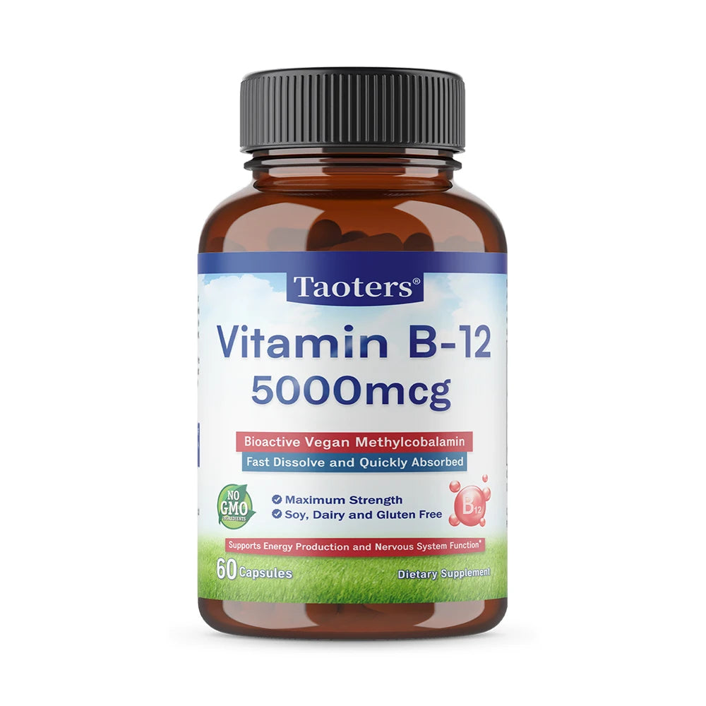 Vitamin B12 Capsules 5000 Mcg | Boost Your Energy Naturally
