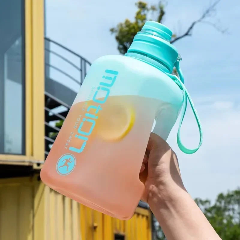 2 Liter Sports Water Bottle with Straw | Large Capacity & Portable