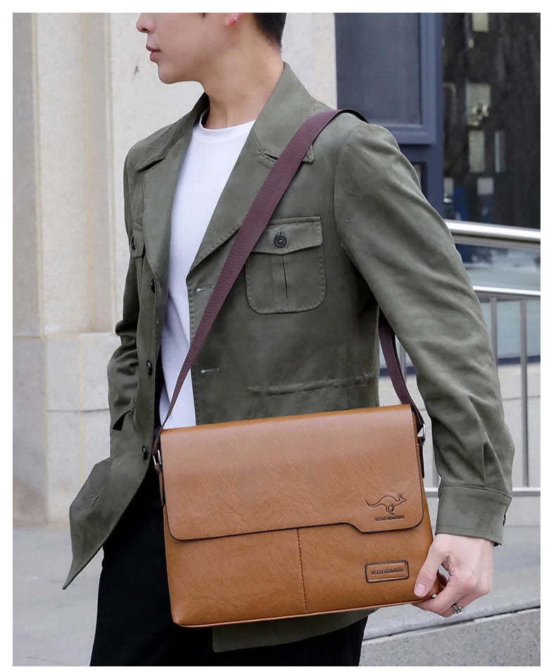 Stylish PU Leather Business Shoulder Bag | Ideal for Professionals
