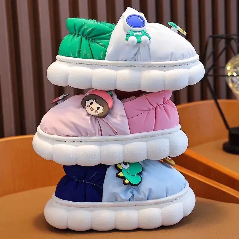 Children's Warm Plush Slippers | Cozy Anti-Slip Winter Footwear