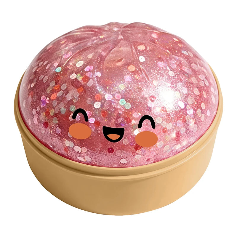 Simulation Flash Dumpling Squishy Stress Ball Slow Rebound Squeeze Decompression Toy for Kids Adults