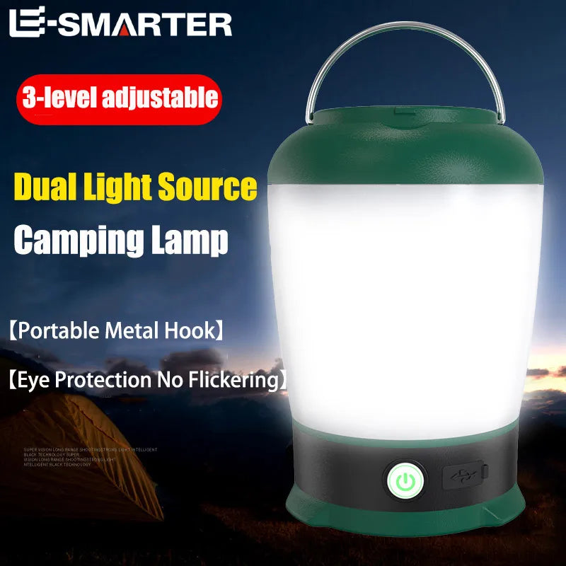 Retro Portable Camping Lantern | Rechargeable Waterproof Night Light