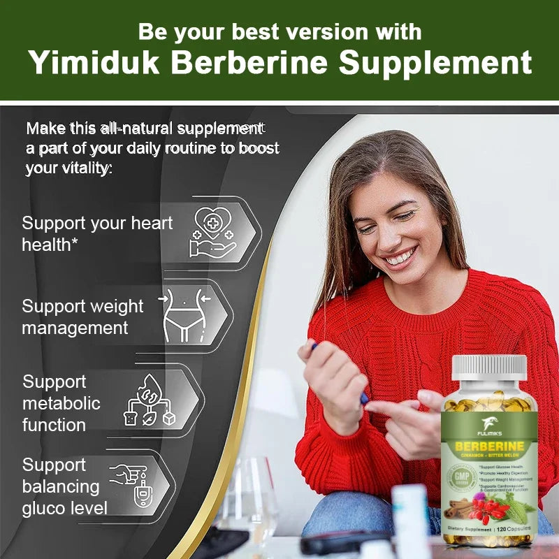 Buy 1 Get 1 Free! Advanced Berberine Supplement for Healthy Living
