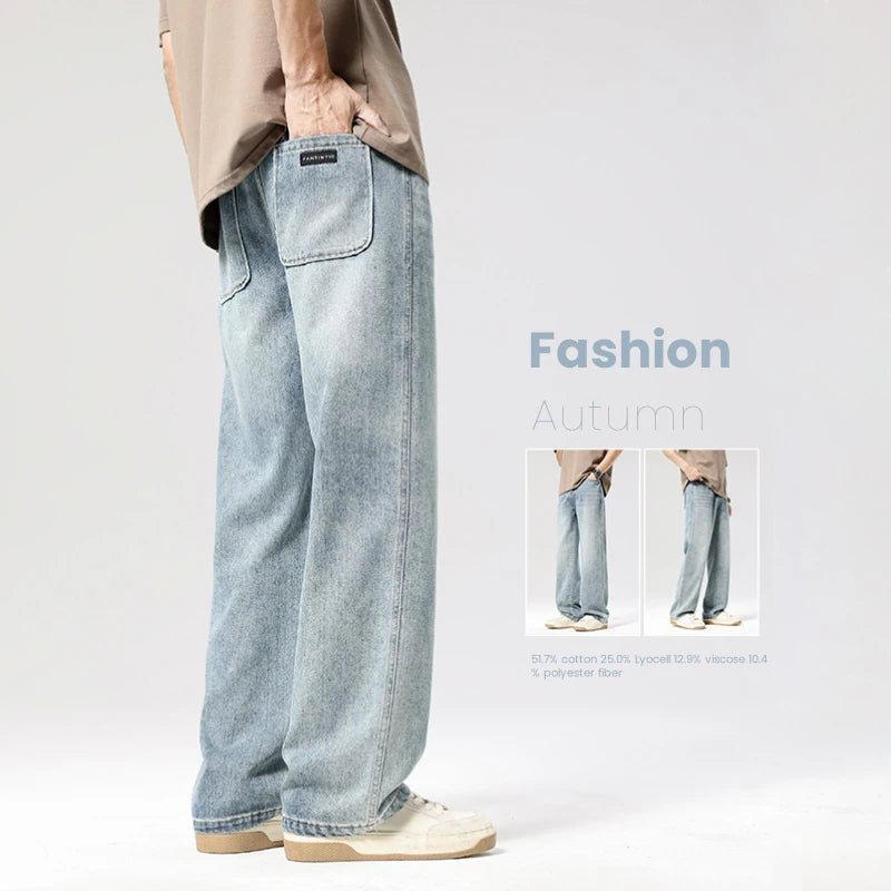 Men's Loose Vintage Casual Straight Jeans | Effortless Style