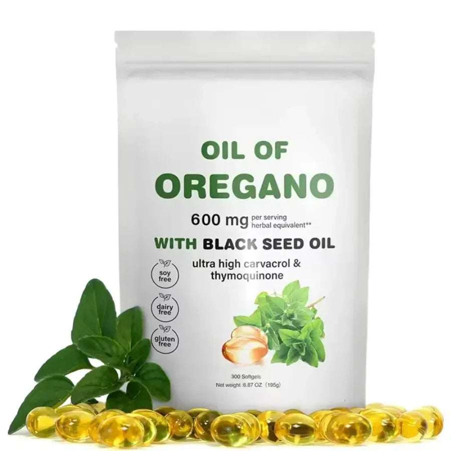 300 Capsules Oil of Oregano & Black Seed Oil | Natural Antioxidants
