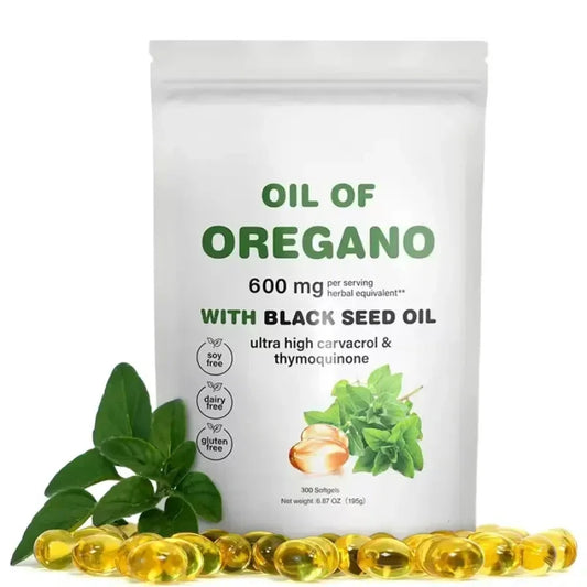300 Capsules Oil of Oregano & Black Seed Oil | Natural Antioxidants