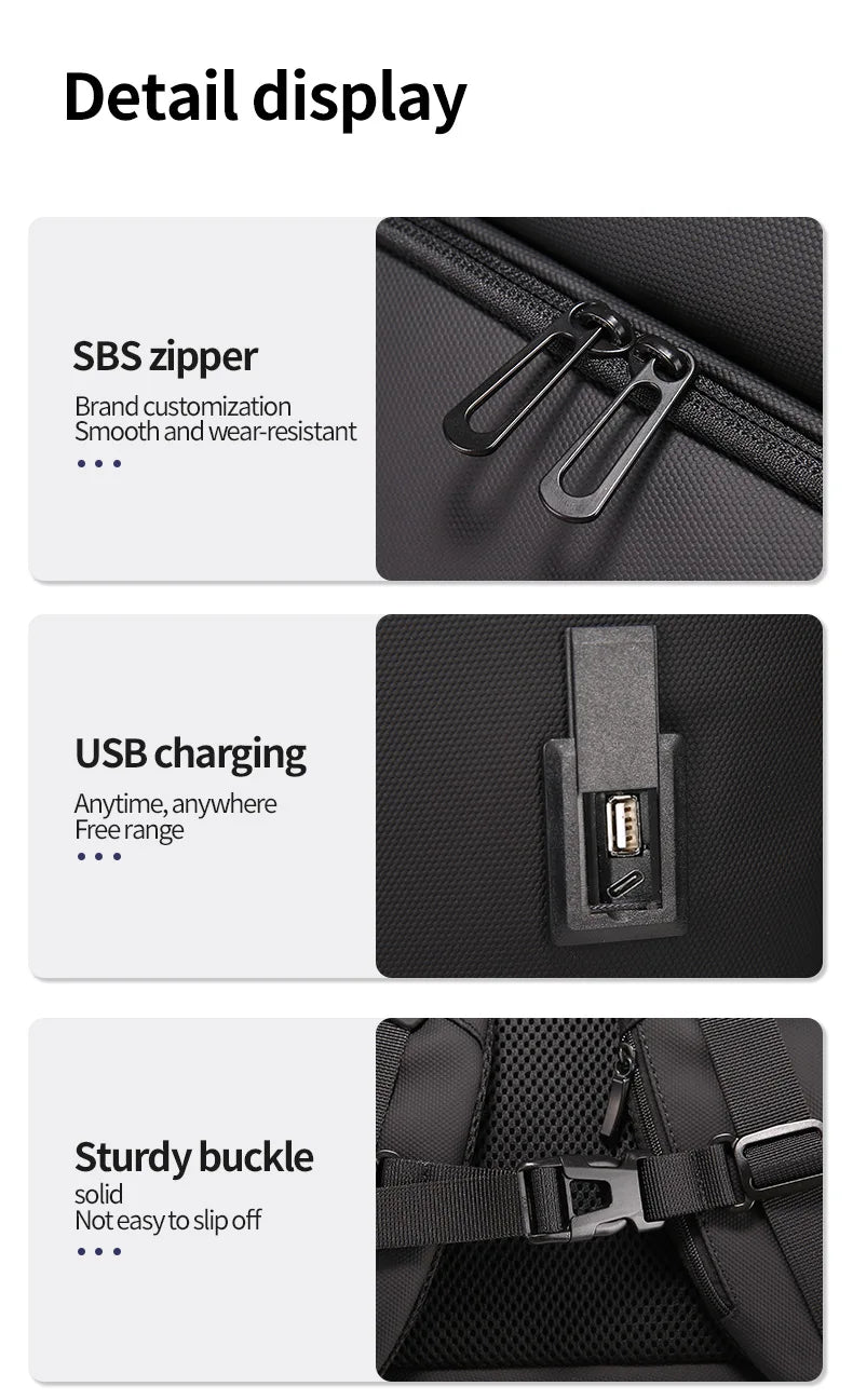 Waterproof Business Backpack with USB Charging | Travel Ready 35L