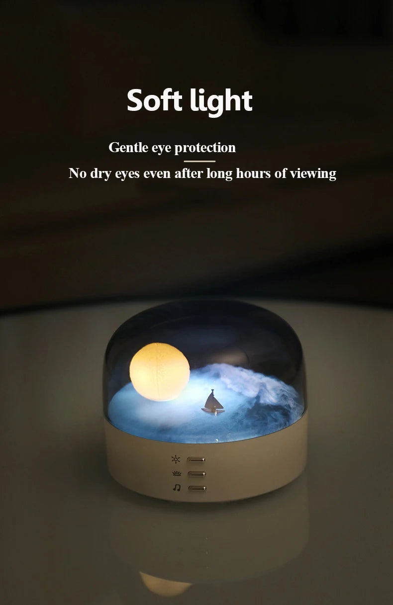 Mini Portable Bluetooth Speaker with Dimming Ambient Light