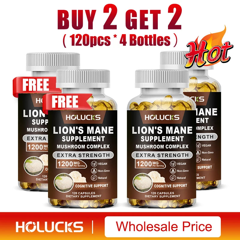 Lion's Mane Mushroom Complex Capsules | Brain & Immune Support