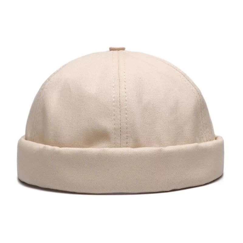 Unisex Vintage Dome Brimless Beanie | Trendy Winter Docker Hat