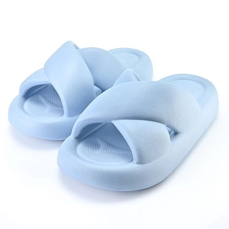 Cozy Thick Sole Slippers for Women | Soft Cloud Beach Sandals