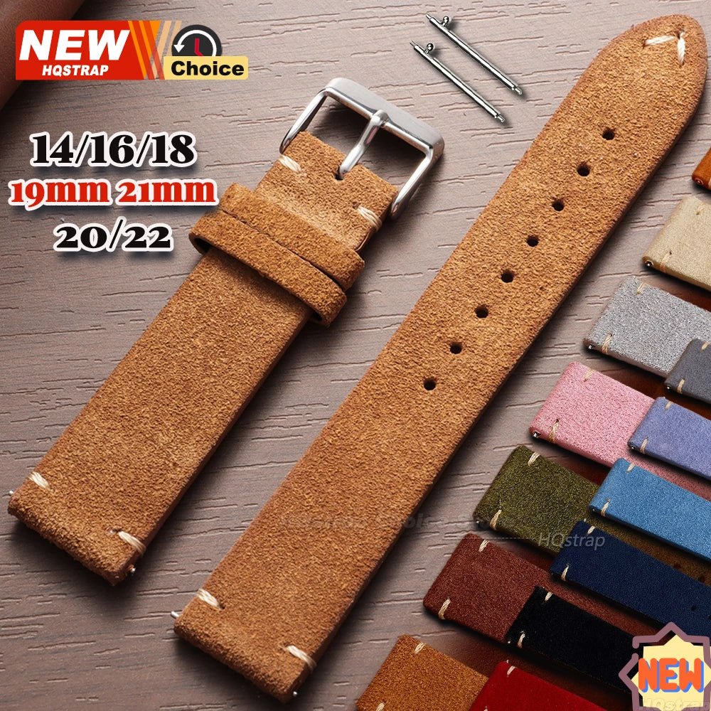Soft Suede Watch Straps | Adjustable Quick Release Bands for Watches