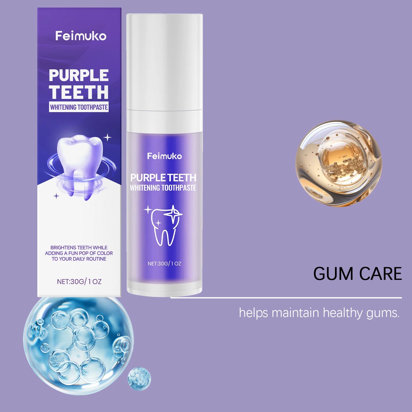 Premium Purple Toothpaste | Fresh Breath & Gentle Care