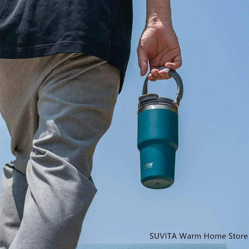 Large Capacity Stainless Steel Coffee Tumbler | Thermal Insulated Mug