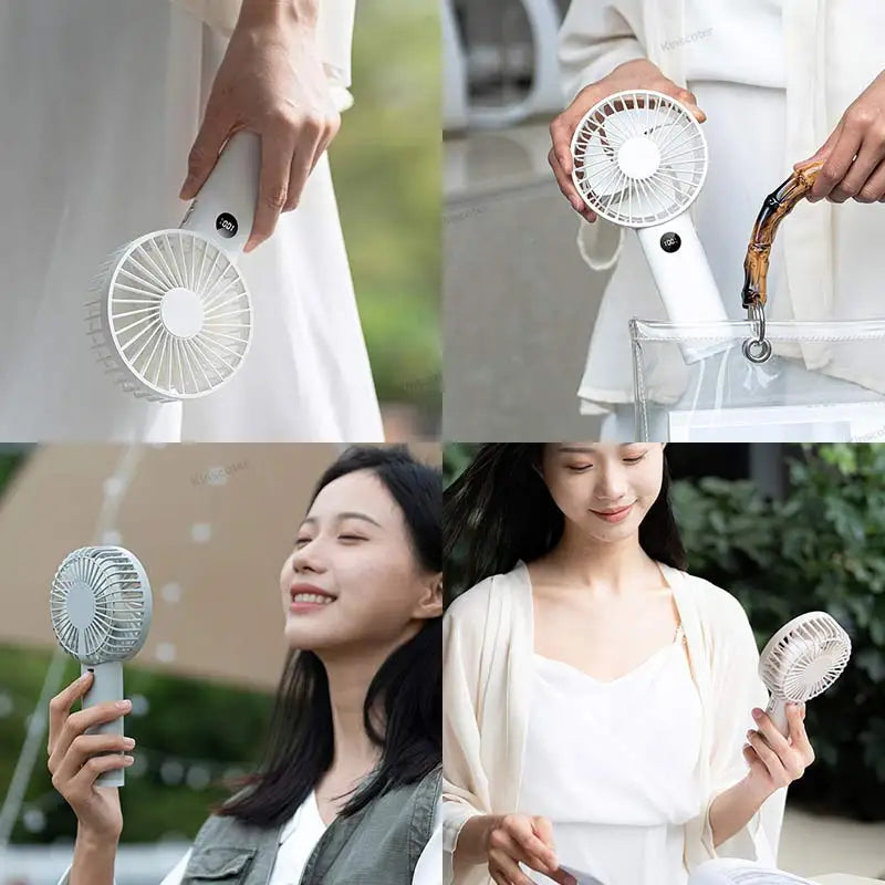Portable Mini USB Hand Fan | Rechargeable with Night Light