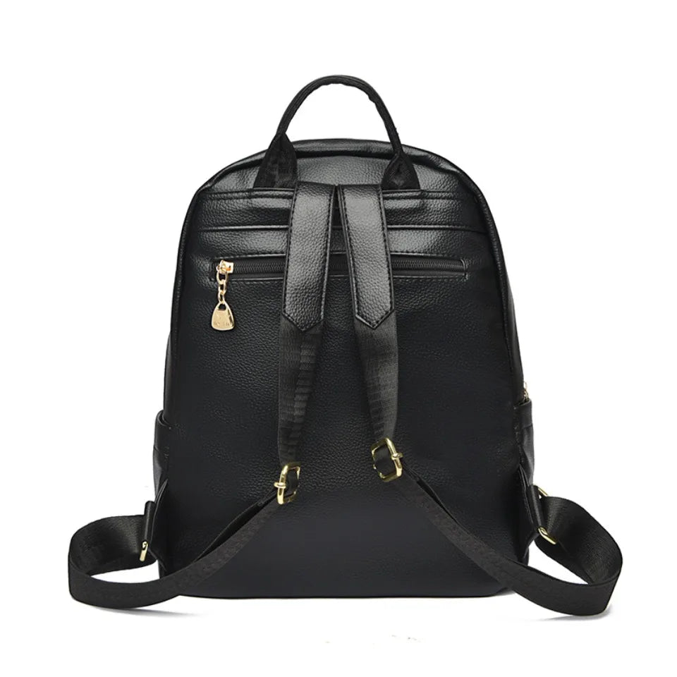 Stylish Leather Backpack for Women | Spacious Daily Use