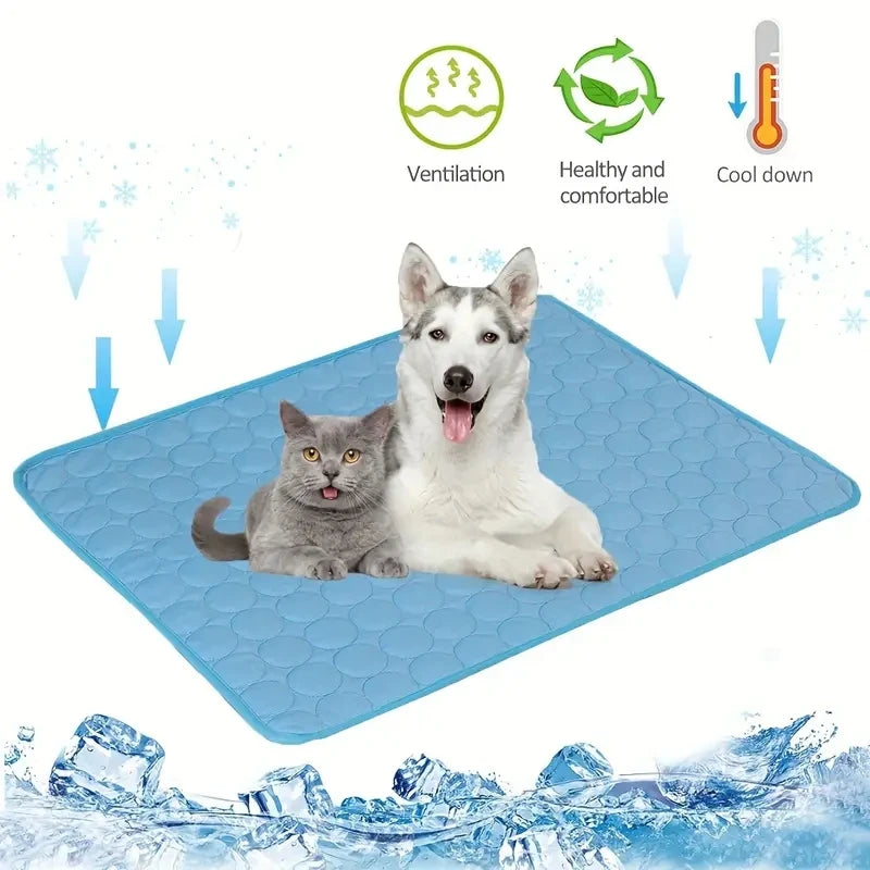 Dog Cooling Mat for All Breeds | Summer Pet Cold Bed