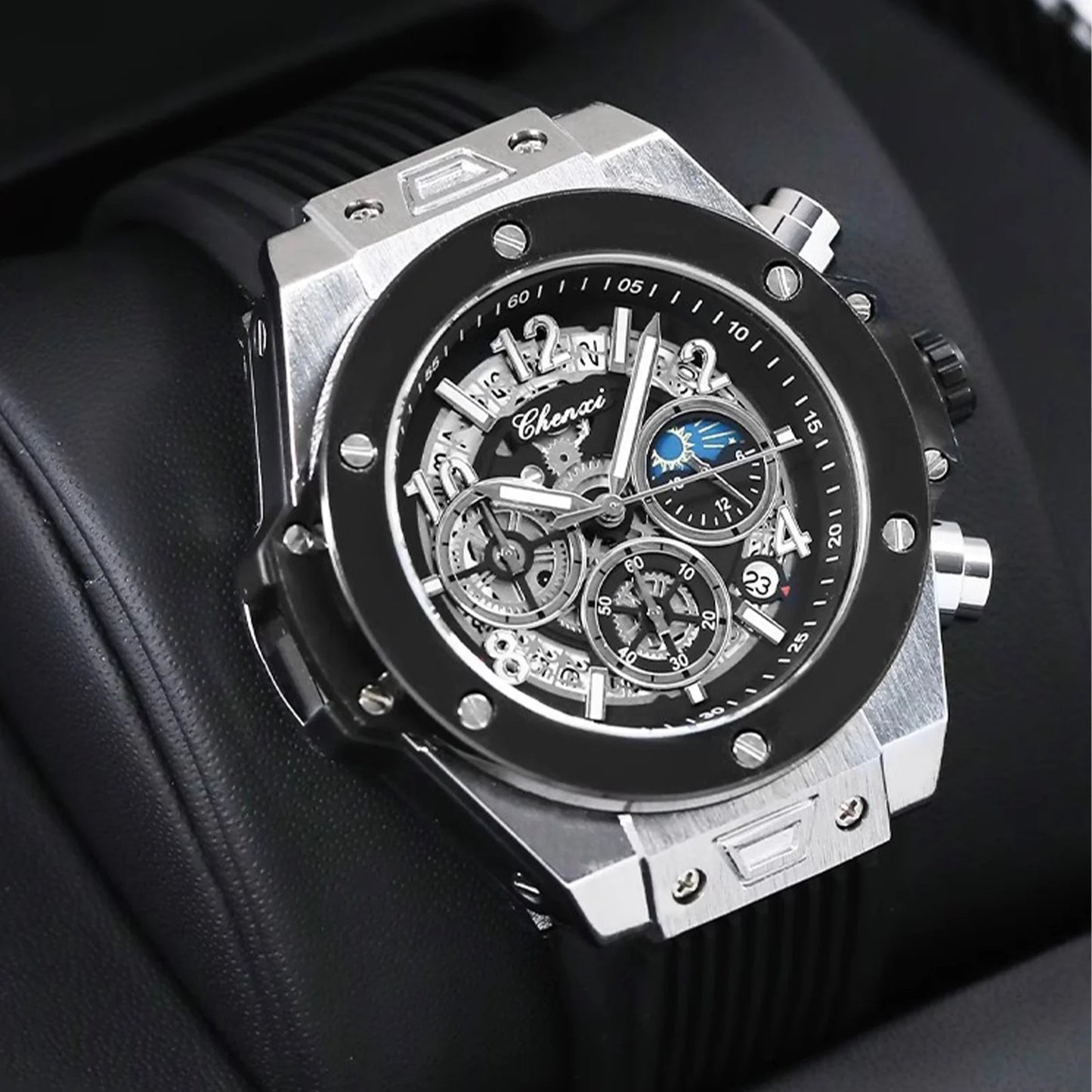 Men's Multifunctional Waterproof Sports Watch | Luminous Quartz Timepiece
