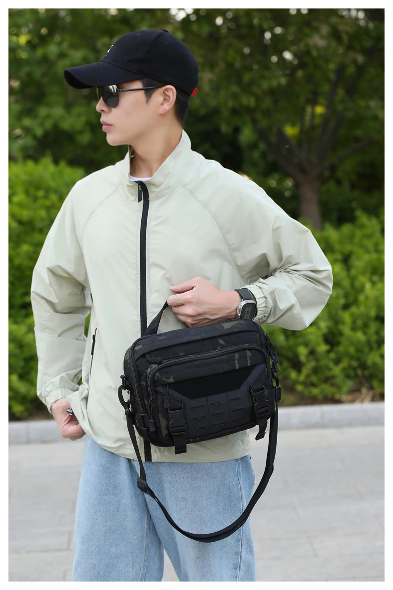 Bolso cruzado táctico para hombre | Perfecto para viajes y uso al aire libre