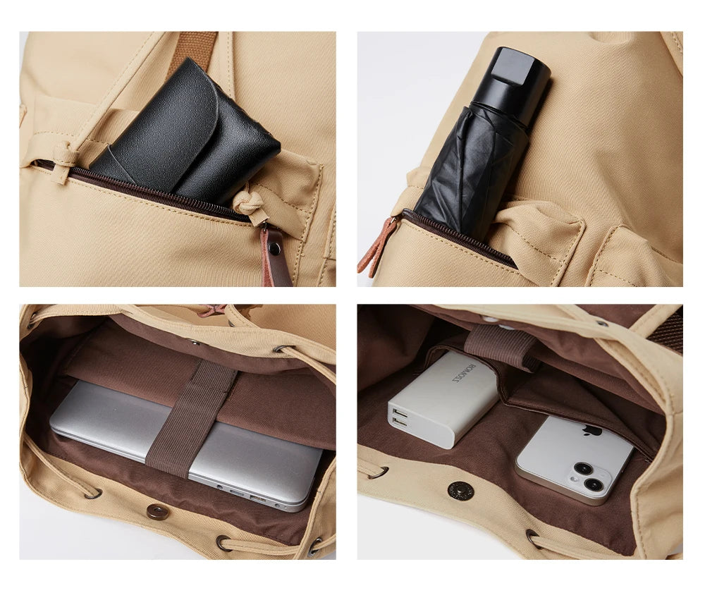 Vintage Large Capacity Backpack for Laptops | Durable Casual Bag