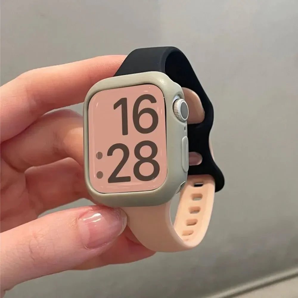 Premium Silicone Strap & Case for Sport Watches | Universal Fit