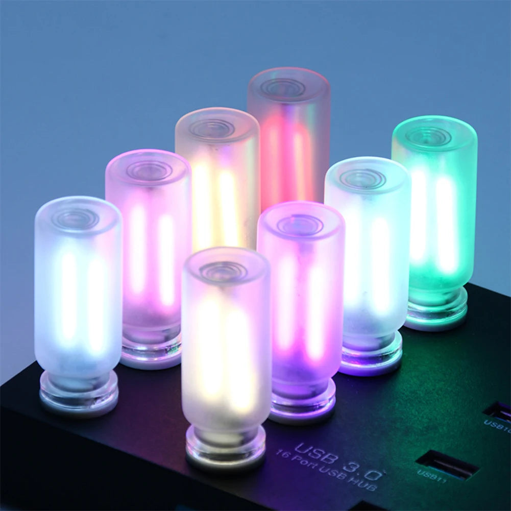Bombilla LED USB Retro Táctil Regulable | Luz Ambiental de Filamento Acogedora