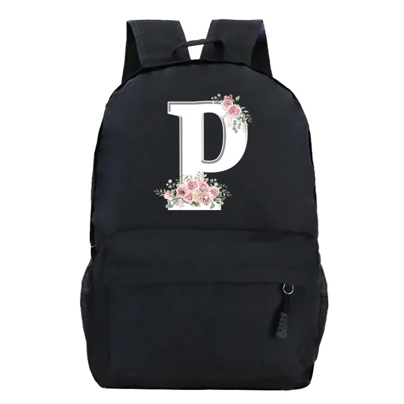 Stylish Pink Floral Backpack for College Students | Trendy Floral Design