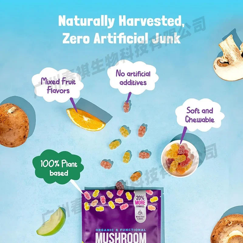 Mushroom Gummies for Immunity & Heart Health | Delicious Supplements