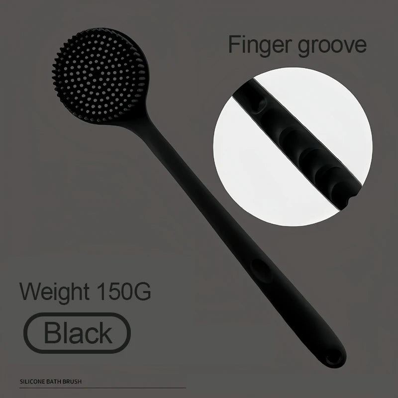 Silicone Shower Brush | Exfoliating Back Bath Brush for Smooth Skin