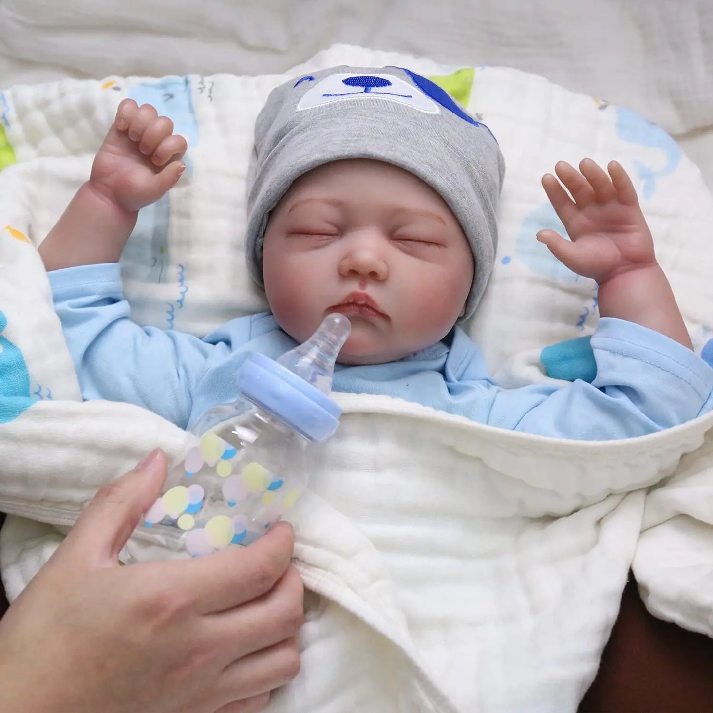 22-Inch Realistic Reborn Doll | Posable, Collectible & Cute Outfit