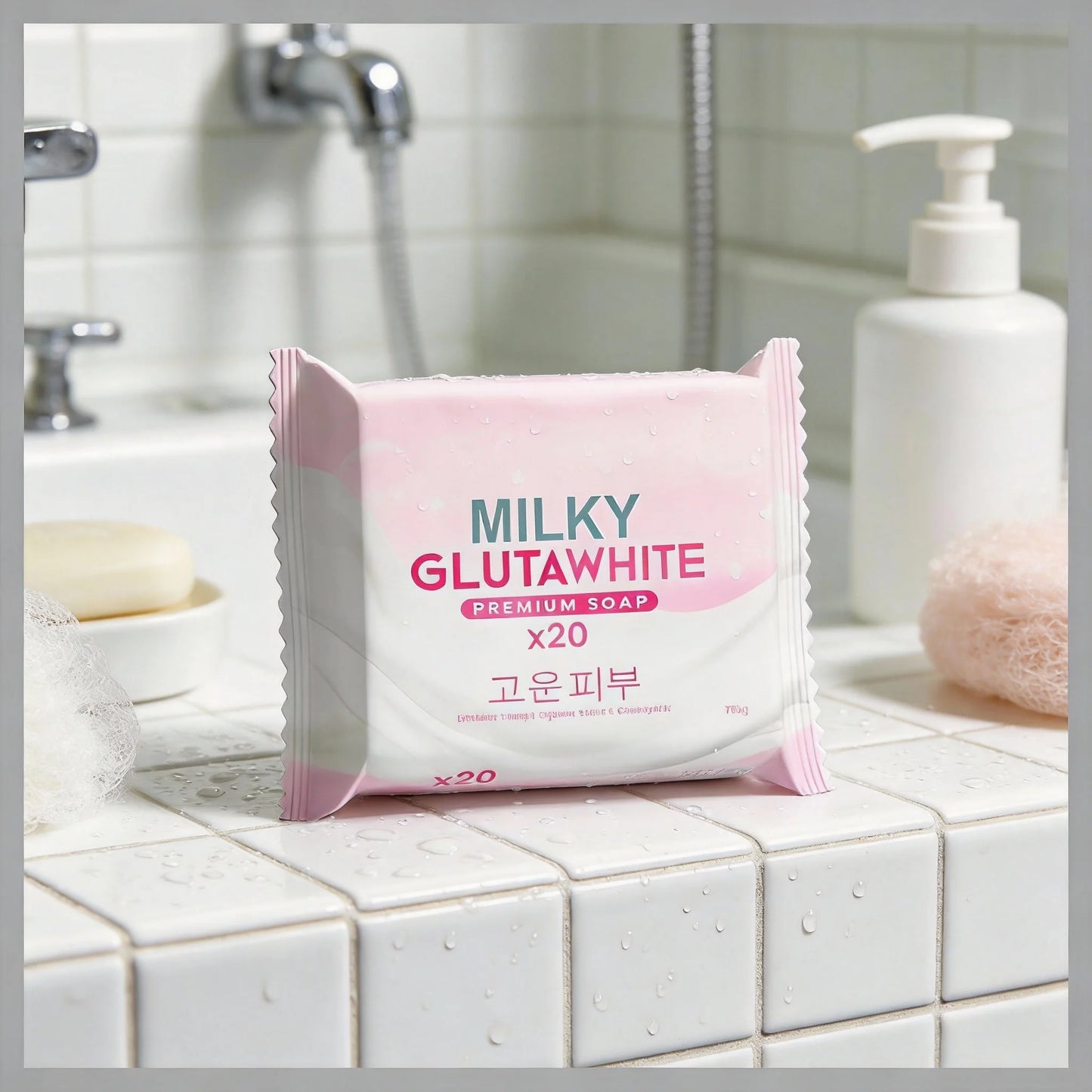Premium Korean Glutathione Milk Soap | Deep Cleansing & Nourishing