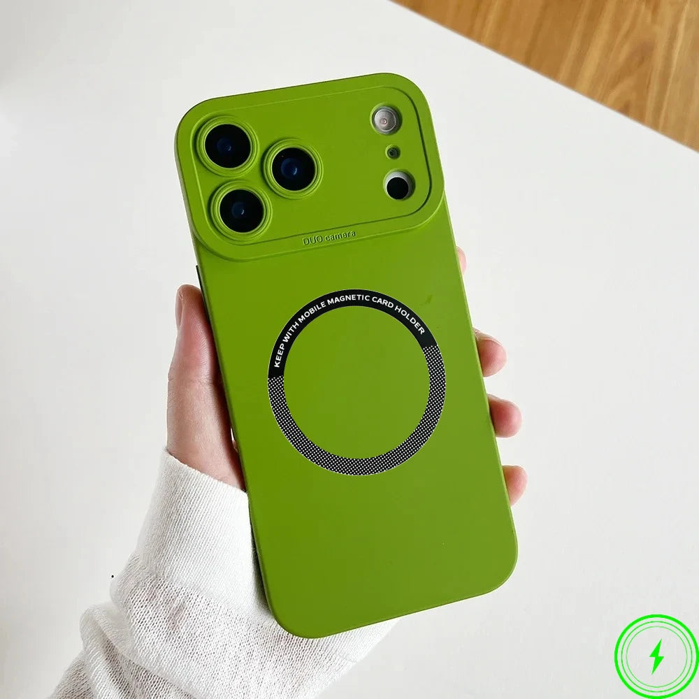 Official Liquid Silicone Magnetic Silicone Case For IPhone 17 Air 17 Pro Max 16 15 Candy Color Camera Full-pack Anti-Drop Cover