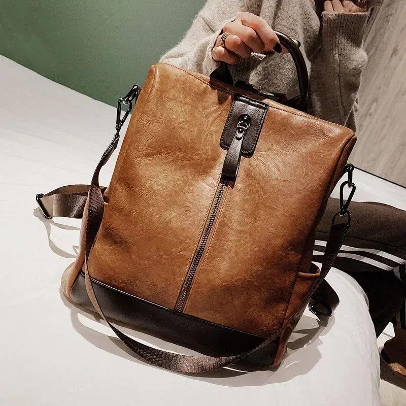 Women's Fashion Leather Backpack | Stylish Travel Bag for All Occasions