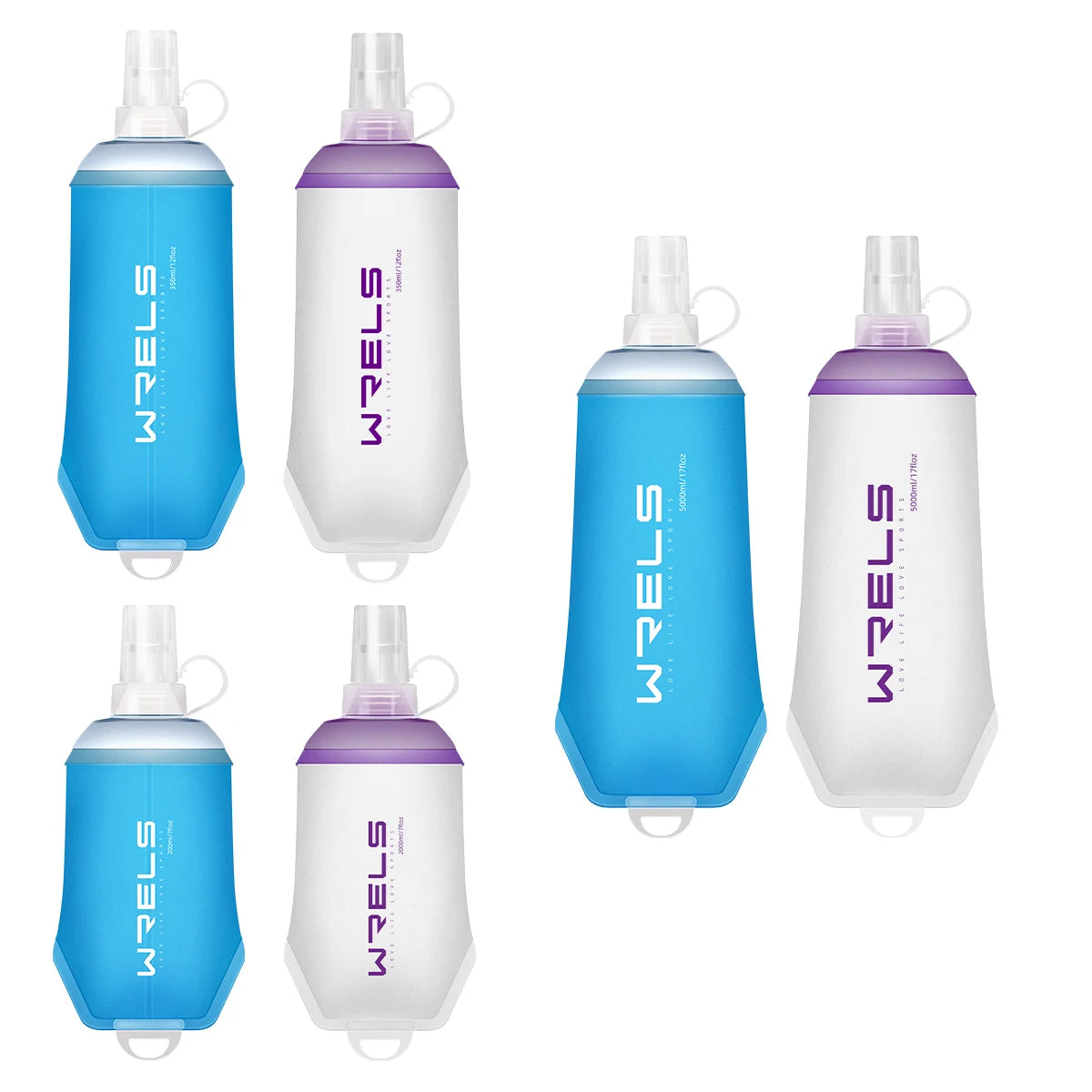 Soft Folding Water Bottle for Camping & Running | BPA Free Flask