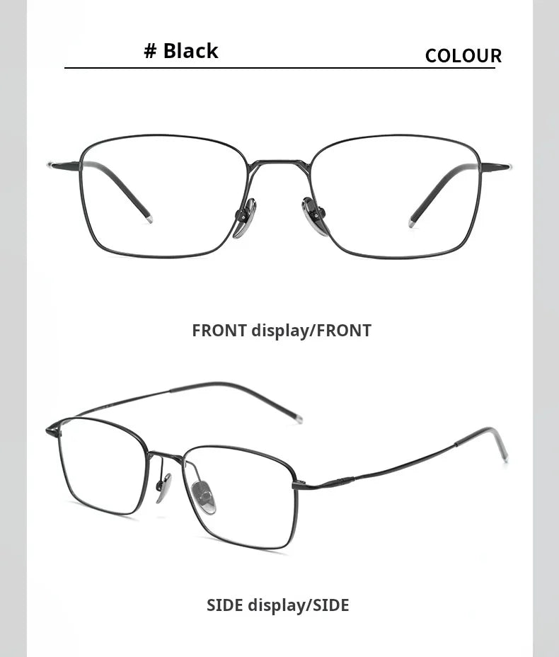 Stylish Titanium Prescription Glasses | Unisex Retro Eyewear