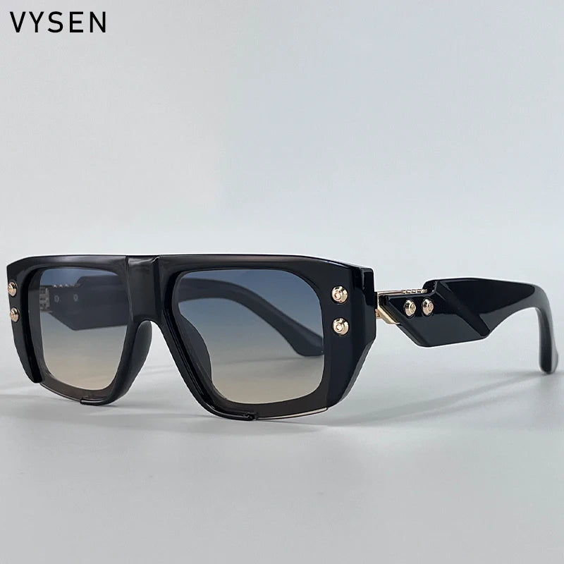Polarized Steampunk Square Sunglasses for Men | Trendy Fashion Eyewear
