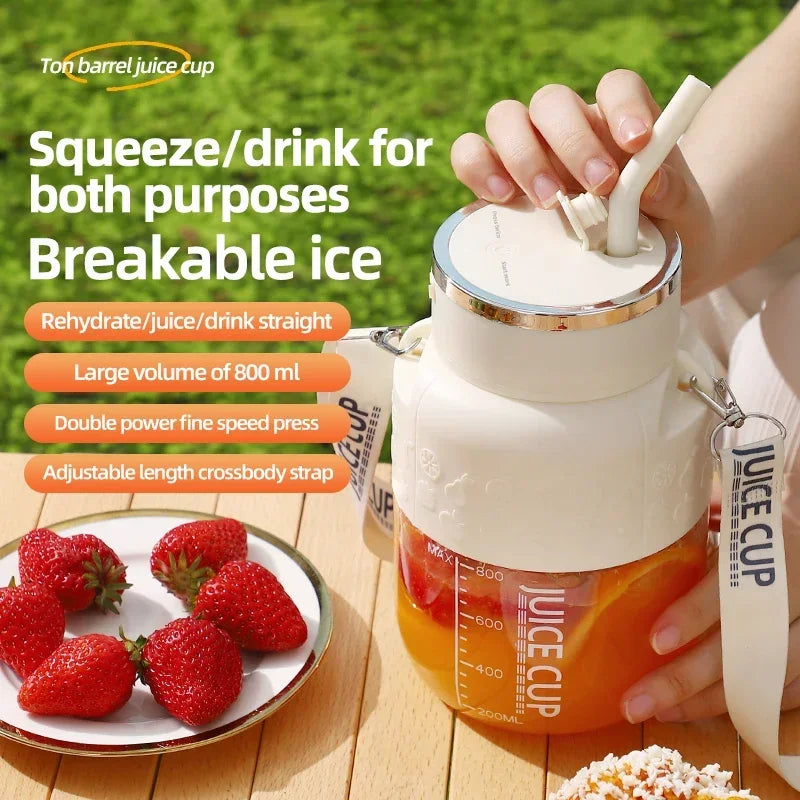 Wireless Portable Juicing Bucket | 800ml Fresh Fruit Juicer
