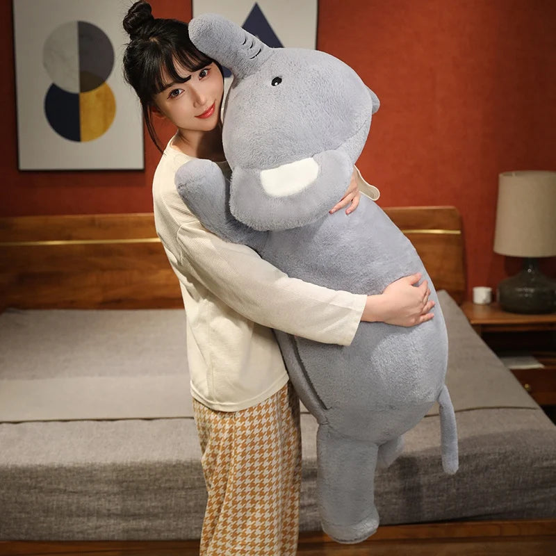 Giant Round Elephant Plush Doll | Cozy Home Decor Gift