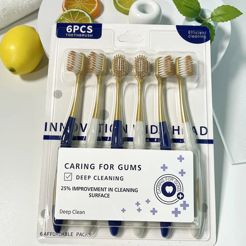 Soft Hair Toothbrush for Adults | Gentle Gum Protection