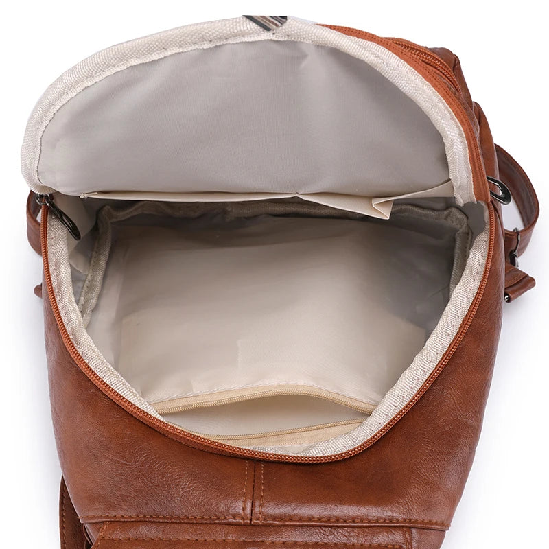 Stylish Women's Leather Backpack | Chic Travel Bag for All Occasions