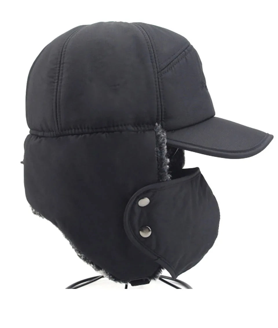Unisex Thickened Velvet Winter Hat | Warm and Windproof Bomber Cap