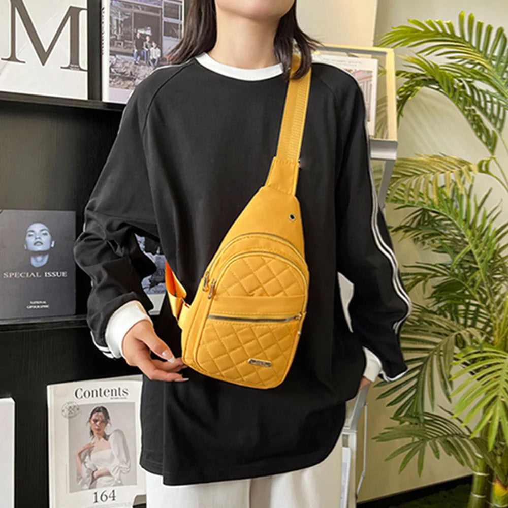 Waterproof Chest Bag for Women | Fashionable Anti-Theft Sling Backpack