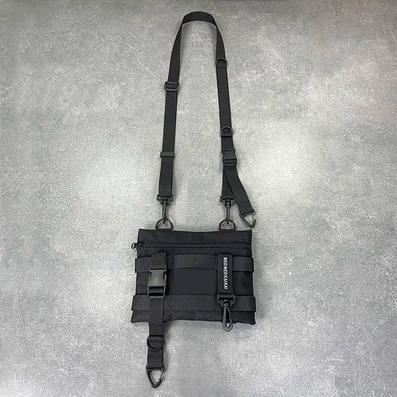 Tactical Techwear Style Crossbody Sling Bags Men Multi-function Chest Bags Y2K High Street Waist Bags Bolsos Para Hombre сумка