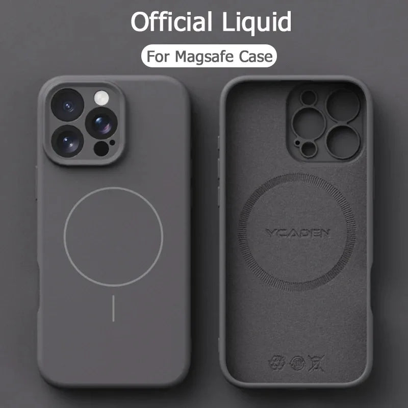 Magnetic Luxury Wireless Charger Case for iPhone | Soft Silicone