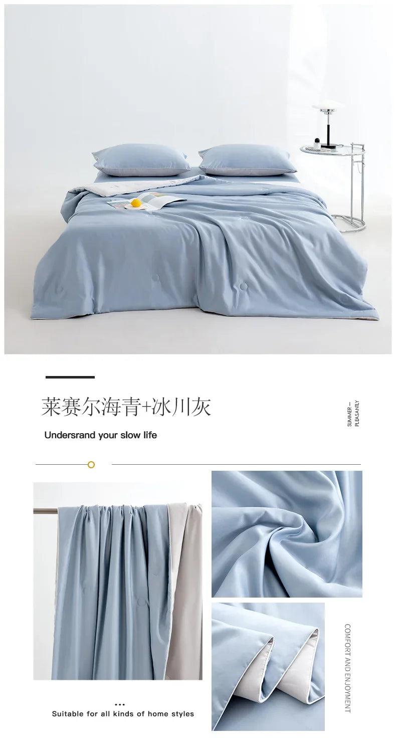 Light Luxury Lyocell Summer Quilt | Soft & Cool Comfort