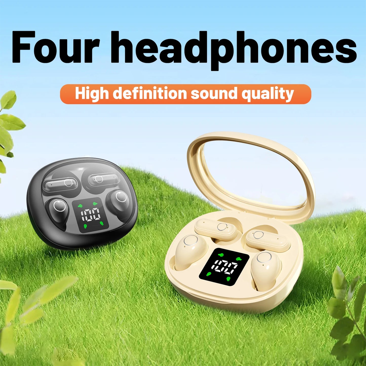 Long Range Bluetooth Earphones Wireless for Sports Running